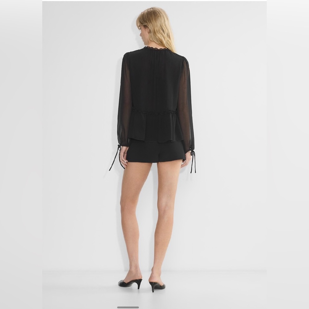 Aritzia Sheer Black Blouse - Picture 5 of 15